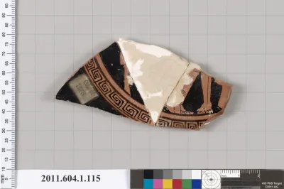 Terracotta fragment of a kylix (drinking cup)