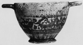 SKYPHOS (CORINTHIAN, BLACK-FIGURE)