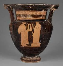 KRATER, COLUMN (ATHENIAN, RED-FIGURE)