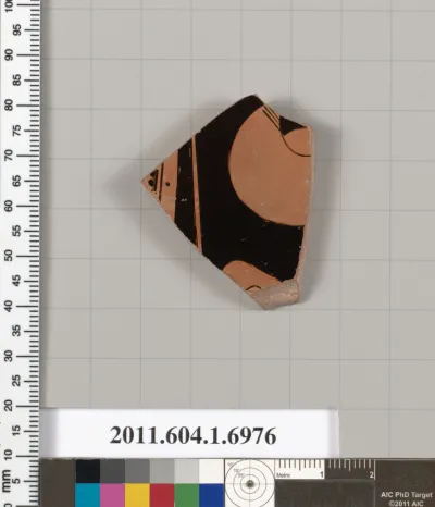 Terracotta fragment of a kylix (drinking cup)