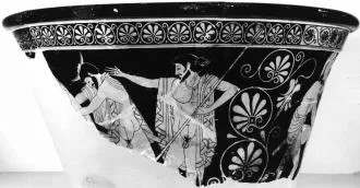 KRATER, CALYX (ATHENIAN, RED-FIGURE)