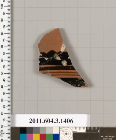 Terracotta fragment of a skyphos (deep drinking cup)