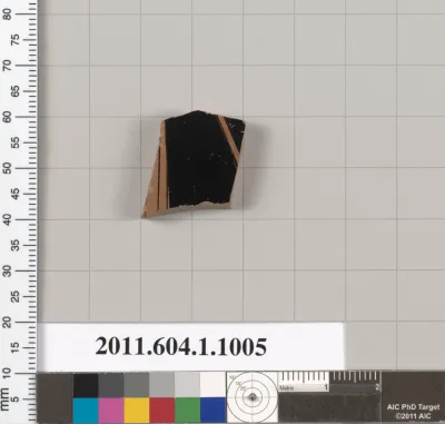 Terracotta fragment of a kylix (drinking cup)