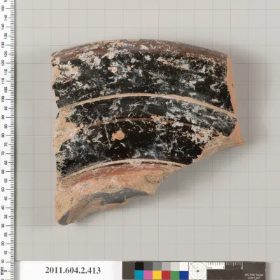 Terracotta fragment of a column-krater (bowl for mixing wine and water)