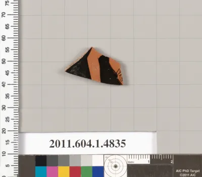 Terracotta fragment of a kylix (drinking cup)