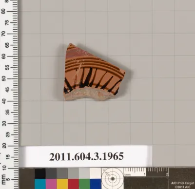 Terracotta fragment of a kylix (drinking cup)
