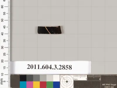 Terracotta fragment of a closed shape