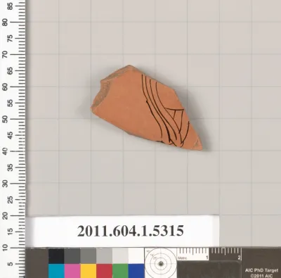 Terracotta fragment of a kylix (drinking cup)