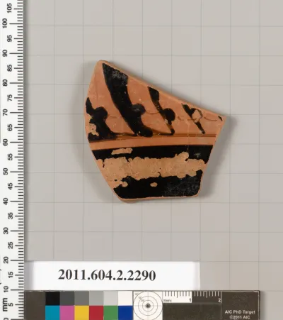 Terracotta fragment of a column-krater (bowl for mixing wine and water)?