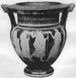 KRATER, COLUMN (ATHENIAN, RED-FIGURE)