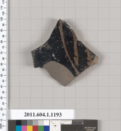 Terracotta fragment of a kylix (drinking cup)