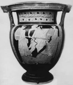 KRATER, COLUMN (ATHENIAN, RED-FIGURE)