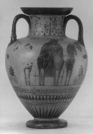 AMPHORA, NECK (ATHENIAN, BLACK-FIGURE)