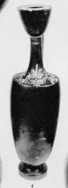 LEKYTHOS (SOUTH ITALIAN, BLACK GLAZE)