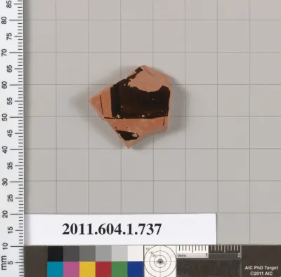 Terracotta fragment of a kylix (drinking cup)