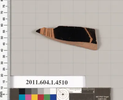 Terracotta fragment of a kylix (drinking cup)