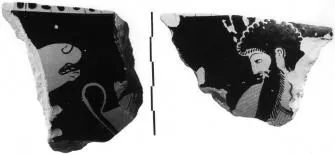 KRATER, COLUMN, FRAGMENT (ATHENIAN, RED-FIGURE)