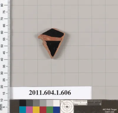Terracotta fragment of a kylix (drinking cup)