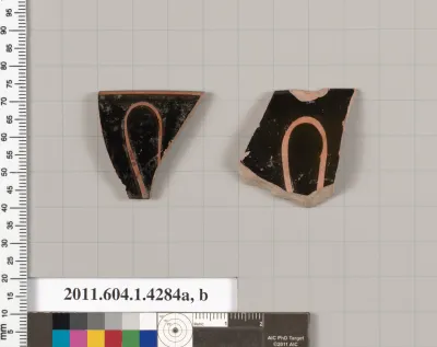 Terracotta rim fragments of kylikes (drinking cups)