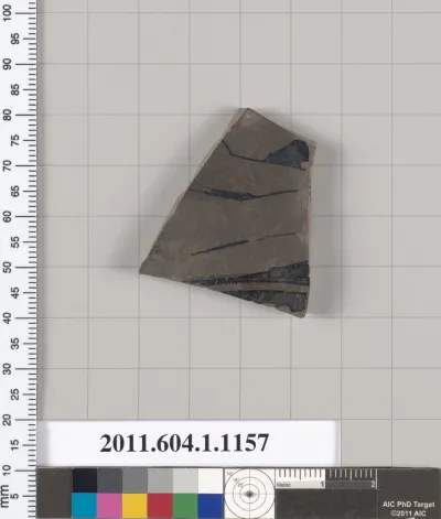 Terracotta fragment of a kylix (drinking cup)