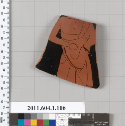 Terracotta fragment of a kylix (drinking cup)