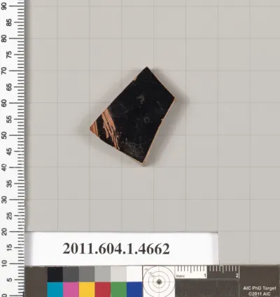 Terracotta fragment of a kylix (drinking cup)