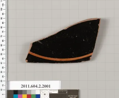 Terracotta fragment of a stemmed plate