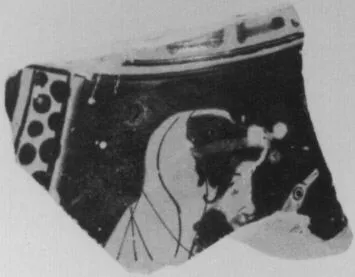 HYDRIA, FRAGMENT (ATHENIAN, RED-FIGURE)