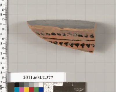 Terracotta fragment of a column-krater (bowl for mixing wine and water)