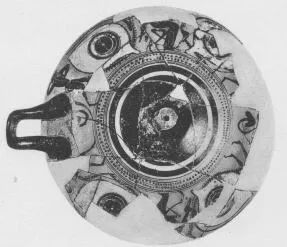 CUP B (ATHENIAN, BLACK-FIGURE)