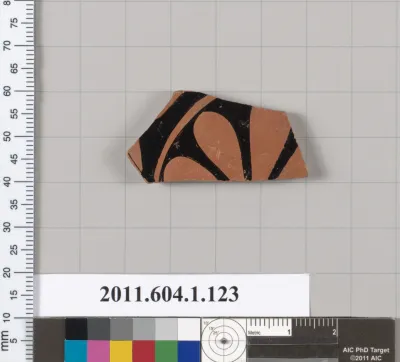 Terracotta fragment of a kylix (drinking cup)