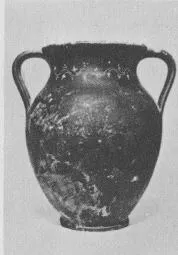 AMPHORA, BELLY (SOUTH ITALIAN, GNATHIAN, BLACK GLAZE)