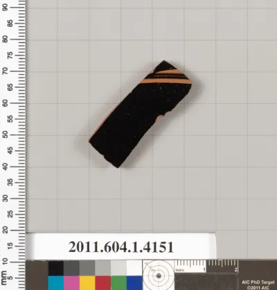 Terracotta fragment of a kylix (drinking cup)