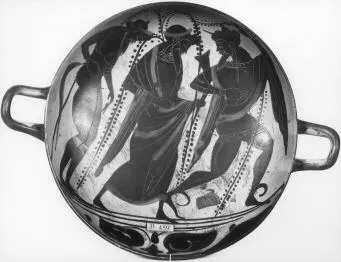 CUP, STEMLESS (ATHENIAN, BLACK-FIGURE)