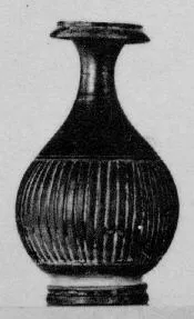 BOTTLE (SOUTH ITALIAN, APULIAN, BLACK GLAZE)