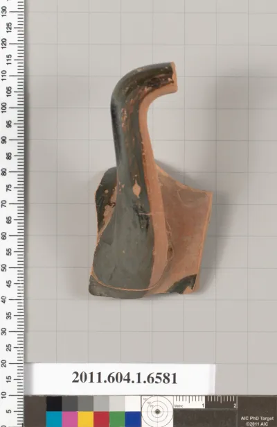 Terracotta fragment of a kylix (drinking cup)