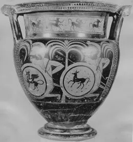 KRATER, COLUMN (ATHENIAN, RED-FIGURE)
