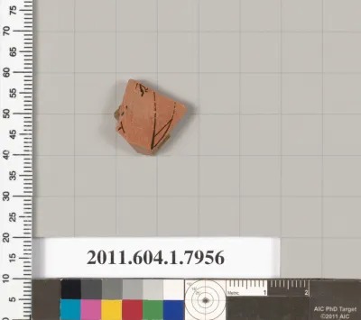 Terracotta fragment of a kylix (drinking cup)
