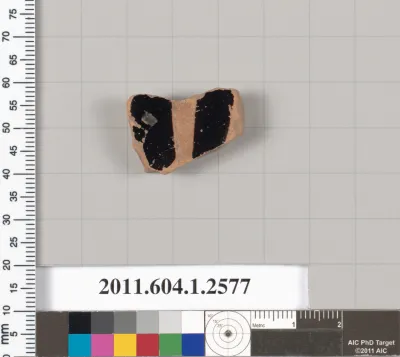 Terracotta fragment of a kylix (drinking cup)