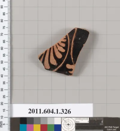 Terracotta fragment of a kylix (drinking cup)