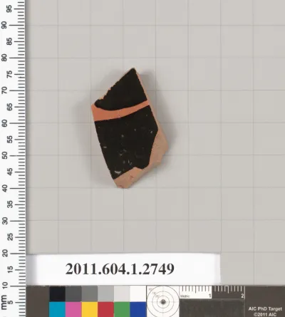 Terracotta fragment of a kylix (drinking cup)