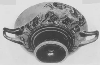 CUP B (ATHENIAN, BLACK-FIGURE)