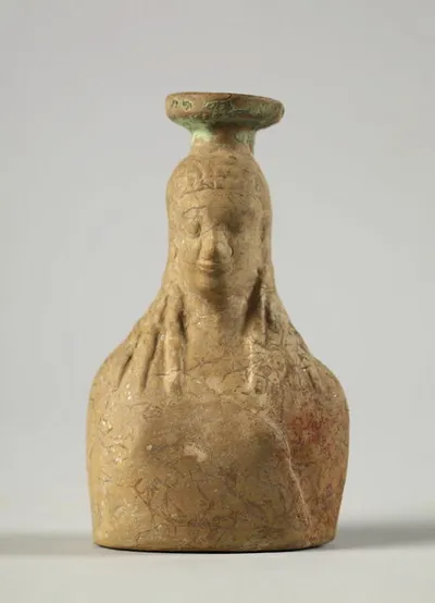 aryballe ; vase plastique