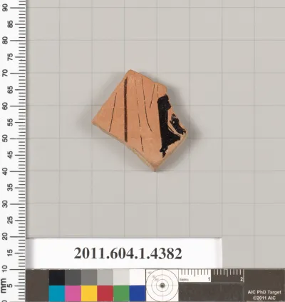 Terracotta fragment of a kylix (drinking cup)