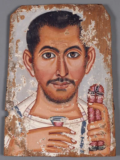 Mummy Portrait of a Bearded Man