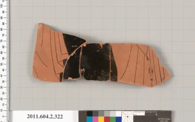 Terracotta fragment of a column-krater (bowl for mixing wine and water)