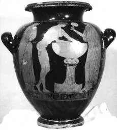 STAMNOS (ATHENIAN, RED-FIGURE)