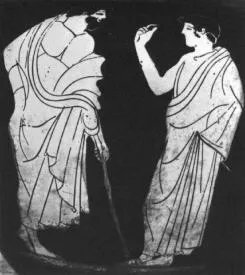 KRATER, COLUMN (ATHENIAN, RED-FIGURE)