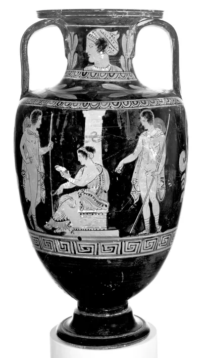 Paestan Red-Figure Neck Amphora