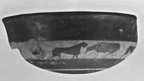CUP, LITTLE MASTER BAND, FRAGMENT (ATHENIAN, BLACK-FIGURE)